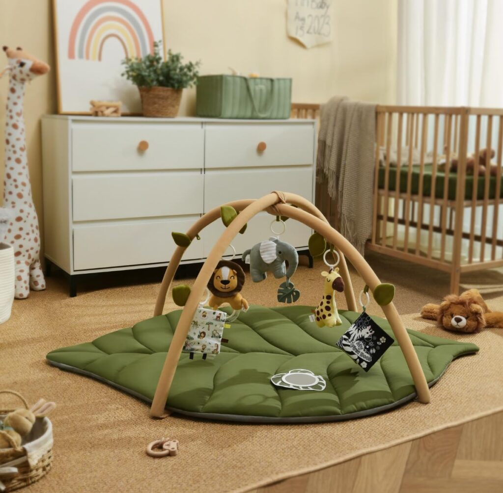 woodland nursery baby gym
