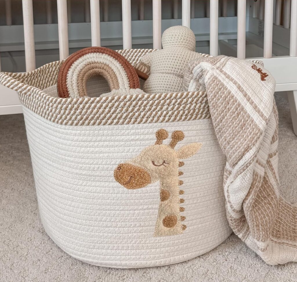 safari nursery basket
